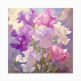 Sweet Peas Canvas Print