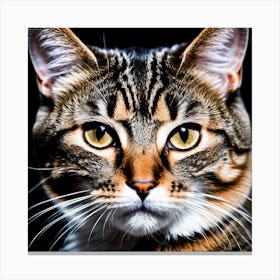 Portrait Of A Tabby Cat 1 Canvas Print