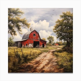 Red Barn 2 Canvas Print