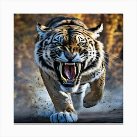 Tiger Running Canvas Print