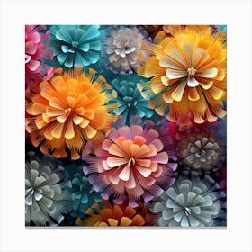 Paper Flowers 2 Canvas Print