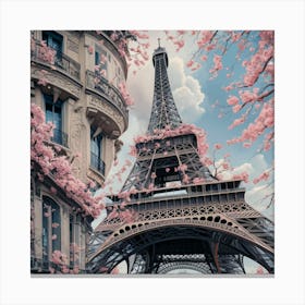 Paris Eiffel Tower 4 Canvas Print