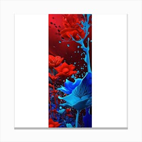 Flowers In The Water Canvas Print