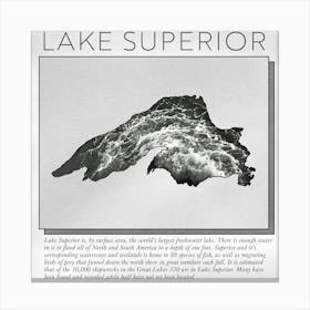 Lake Superior (WATER) Canvas Print