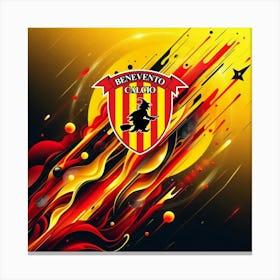 Benevento Calcio Logo Wall Art 10 Canvas Print