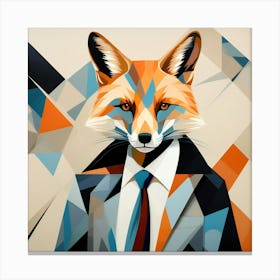 Abstract modernist Fox Canvas Print