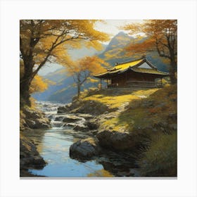 Asian Hut Canvas Print