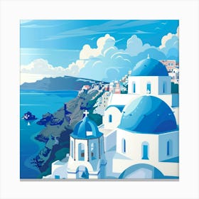 Santorini Island Greece 1 Canvas Print