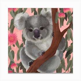 G'Day Koala Square Canvas Print