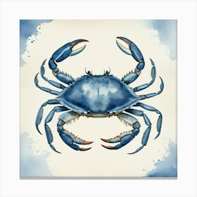 Blue Crab art print 1 Canvas Print