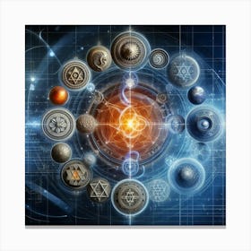 Occult Symbols Canvas Print