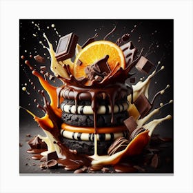 Chocolate splash 3 Canvas Print