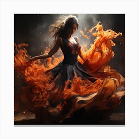 Fire Dancer Canvas Print