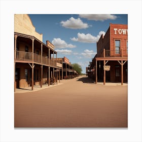 Old West Town 7 Canvas Print