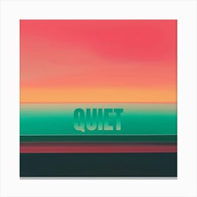 Quiet abstract gradient pink Canvas Print