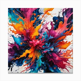 Colorful Splash 2 Canvas Print