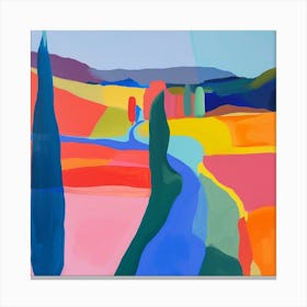 Abstract Travel Collection France 2 Canvas Print