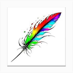 Feather Tattoo 18 Canvas Print