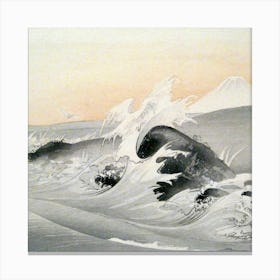 Wave In The Sea Canvas Print