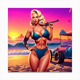 Sexy Blonde 2 Canvas Print