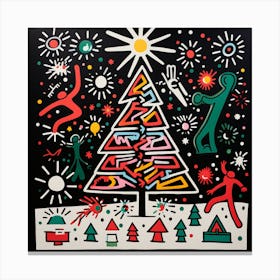 Harry Potter Christmas TreeAbstract Christmas Canvas Print