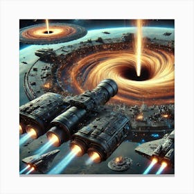 Black Hole Artillery Platform Canvas Print