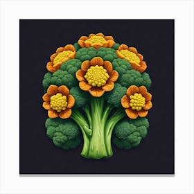 Broccoli Flower 6 Canvas Print