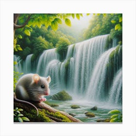 Mouse In The Forest 8 Canvas Print
