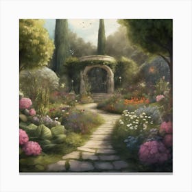 Into The Garden Art Print 2 Canvas Print