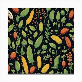 Legumes As A Logo Mysterious (3) Canvas Print