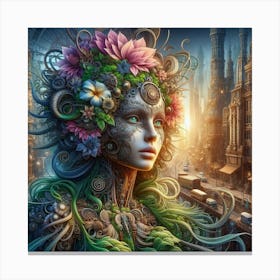 Flower Girl Canvas Print