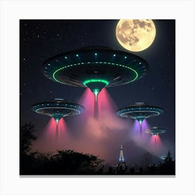 Alien Invation Canvas Print