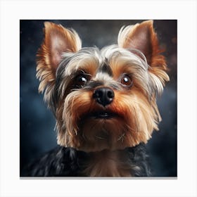 Yorkshire Terrier Portrait Canvas Print