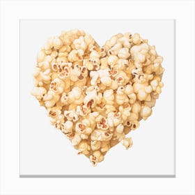 Heart Of Popcorn 19 Canvas Print