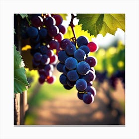 Grapes On The Vine 48 Canvas Print