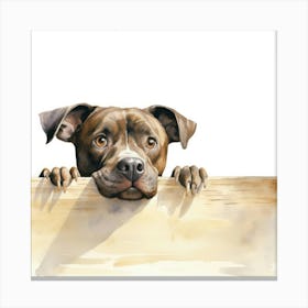 Staffordshire Bull Terrier Dog 3 Canvas Print