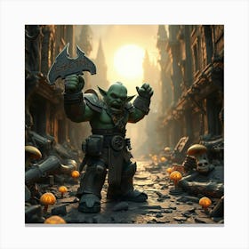 Dwarven Warrior Canvas Print