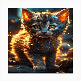 Cute Kitten Canvas Print