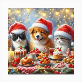 Christmas Party Canvas Print