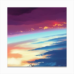 Sunset In The Sky Canvas Print