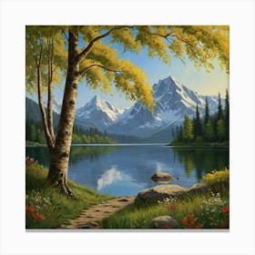 Mountain Lake 20 Canvas Print