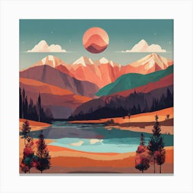 Landscape Painting 5 Canvas Print