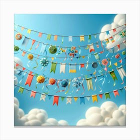 Colorful Banners In The Sky Canvas Print