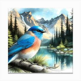 Wild Bird Artwork 24 Canvas Print