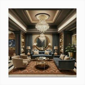 Luxury Living Room Canvas Print