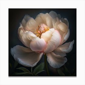 Blooming Peony Canvas Print