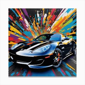 Sports Car Painting 3 Canvas Print
