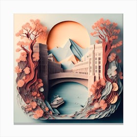 Default 2 An Intricate Paper Art Style Illustration Of London Bri 0 92c685ac 526c 4b59 8f1b 83cf766741ce 1 Canvas Print