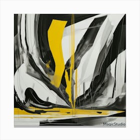 Modern Art yellow Canvas Print