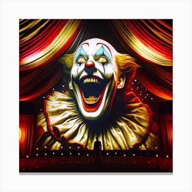 Evil Clown Canvas Print